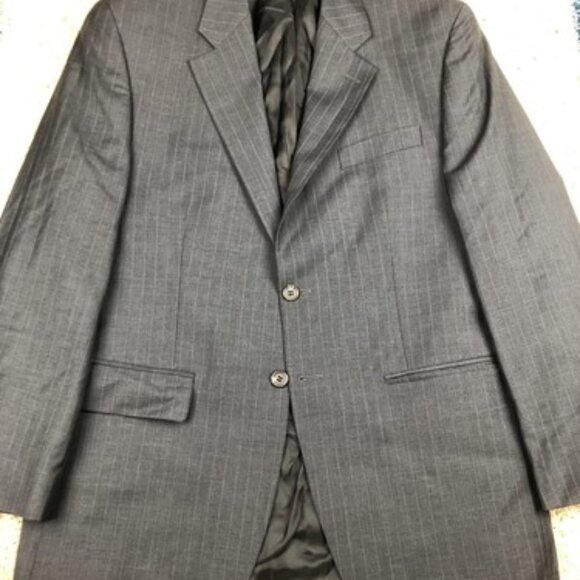 Lauren Ralph Lauren Wool Charcoal Button Suit Jacket Sports Coat Blazer 41R 35W - Picture 1 of 8